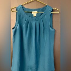 Gorgeous teal sleeveless top Sz XS from LOFT EXCELLENT CONDITION